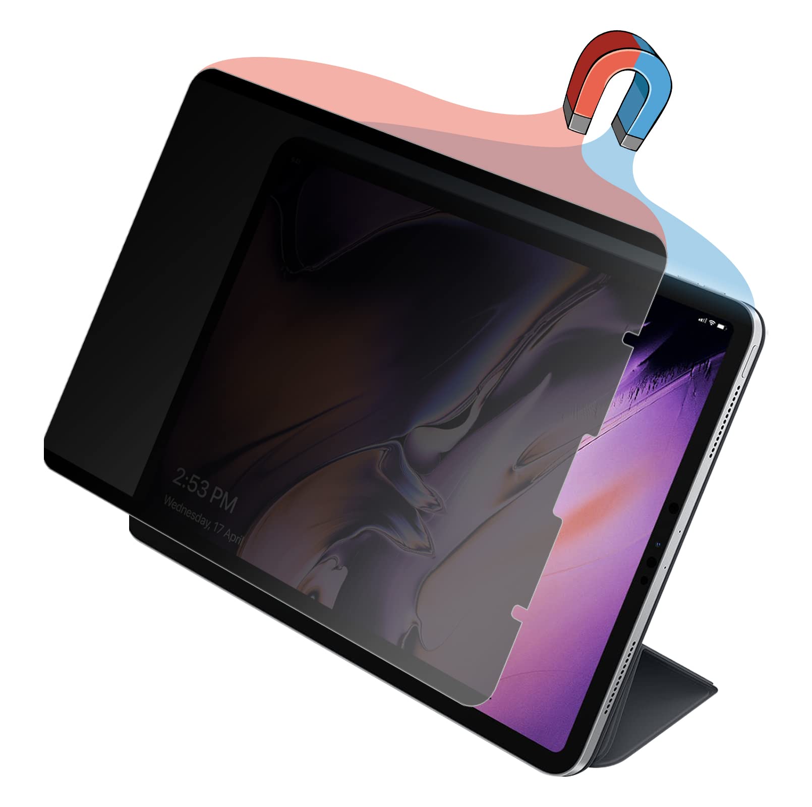 Privacy Screen Filter For Ipad Air 5/4 10.9 Inch (2022/2020), Privacy Screen Shield Ipad Pro 11 Inch (2021, 2020, 2018) Removabl